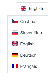 Lokalizované informace v jazyce návštěvníka