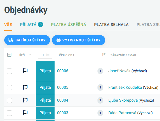 Integrace přímo v administraci Upgates